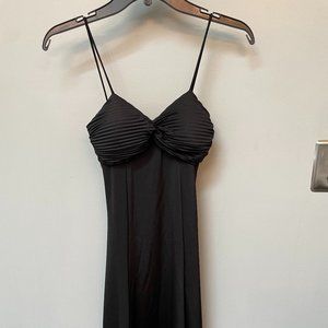 Black Spaghetti Strap Dress - Size Medium - Polyester - Great Condition